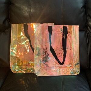 "WNBA Google" Clear Iridescent Tote Bag 15x13x3